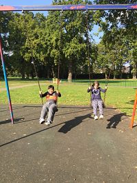 Family time at the park