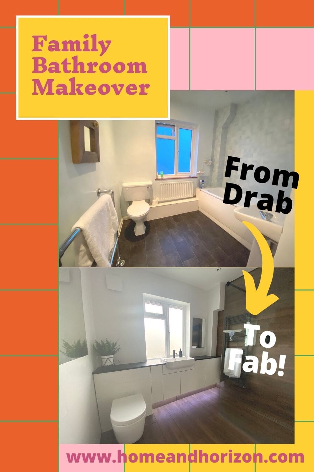 We ttok our family bathroom from drab to fab - and here's how we did it!
